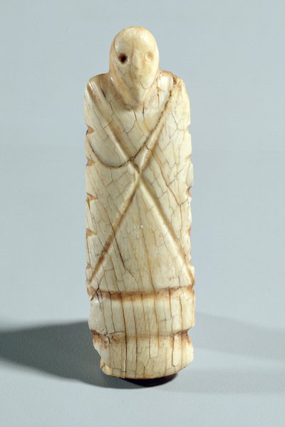 Figura de un hombre barbudo de Naqada I Period Egyptian